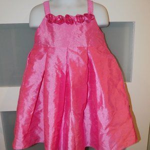 Disney Pink Dress w/Rose Neckline Size 4T Girls NEW